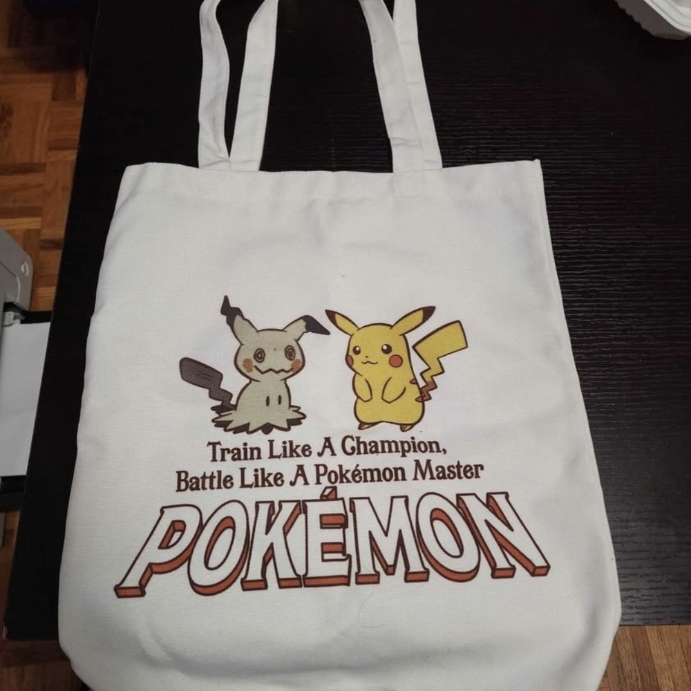 White Pokémon Tote Bag
